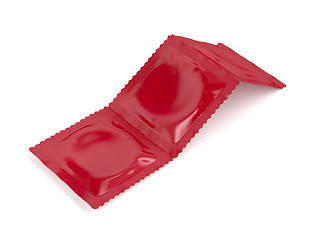 Image showing Condoms on white background 