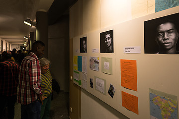 Image showing Refugees are telling their stories in the exhibition Angekommen