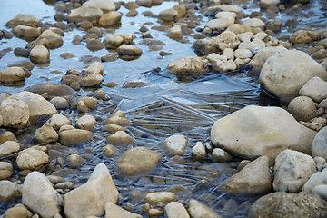 Image showing The ice on the river