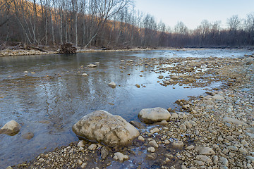 Image showing The mountain river