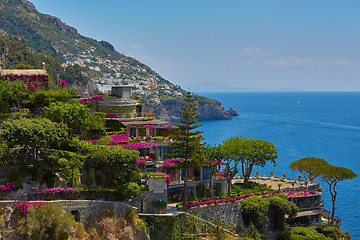 Image showing Beautiful view on Amalfi coast, Italy