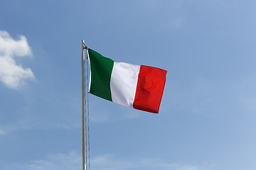 Image showing National flag of Italy on a flagpole