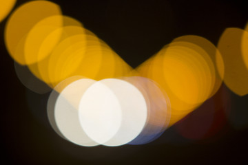 Image showing Colorful bokeh on black background