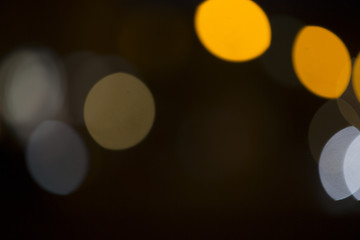 Image showing Colorful bokeh on black background