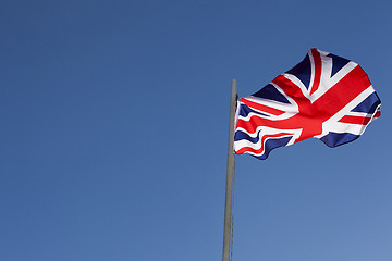 Image showing UK flag on a flagpole