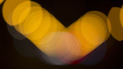 Image showing Colorful bokeh on black background