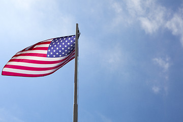 Image showing Flag of United States on a flagpole