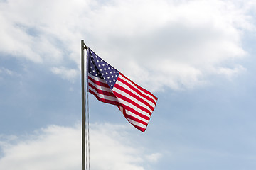 Image showing Flag of United States on a flagpole