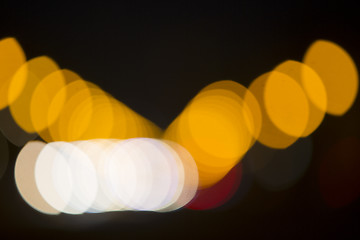 Image showing Colorful bokeh on black background