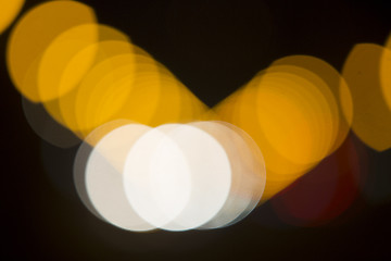 Image showing Colorful bokeh on black background