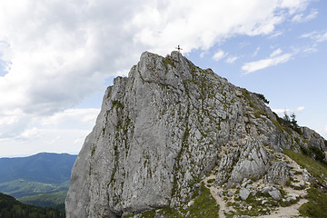 Image showing Top of mountain Teufelstaettkopf in Bavaria, Germany