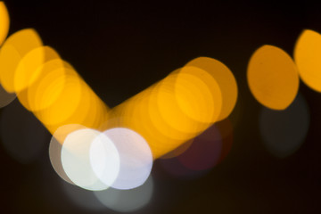 Image showing Colorful bokeh on black background