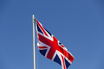 Image showing UK flag on a flagpole