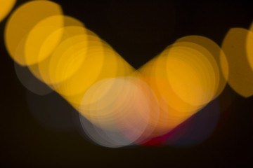 Image showing Colorful bokeh on black background