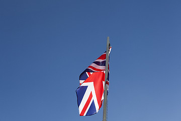 Image showing UK flag on a flagpole