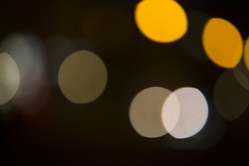 Image showing Colorful bokeh on black background