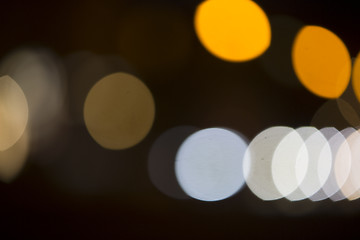 Image showing Colorful bokeh on black background