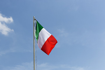 Image showing National flag of Italy on a flagpole