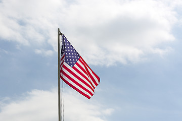 Image showing Flag of United States on a flagpole