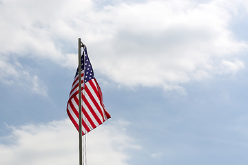 Image showing Flag of United States on a flagpole