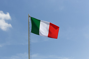 Image showing National flag of Italy on a flagpole