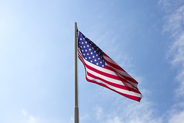 Image showing Flag of United States on a flagpole