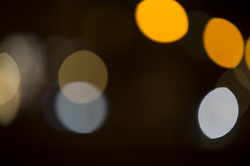 Image showing Colorful bokeh on black background