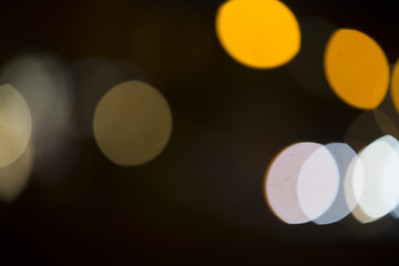 Image showing Colorful bokeh on black background