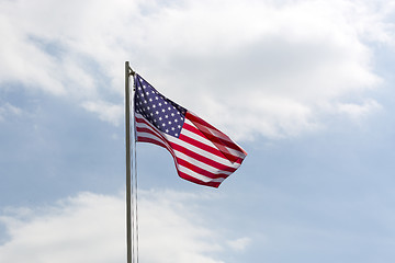 Image showing Flag of United States on a flagpole