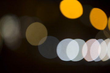 Image showing Colorful bokeh on black background