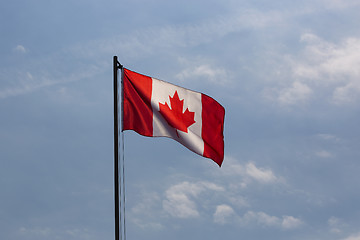 Image showing National flag of Canada on a flagpole