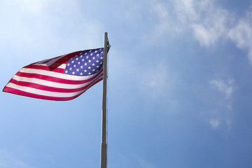 Image showing Flag of United States on a flagpole