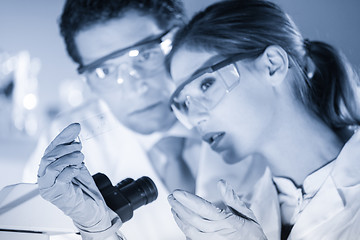 Image showing Life scientist researching in the laboratory.