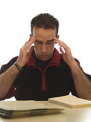 Image showing Paperwork Headache