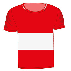 Image showing T-shirt with flag latvia