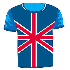 Image showing T-shirt flag United Kingdom