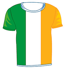 Image showing T-shirt flag to ireland