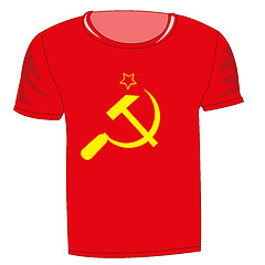 Image showing T-shirt with symbol communism