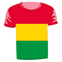 Image showing T-shirt flag bolivia