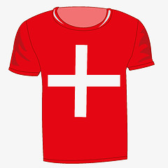 Image showing T-shirt flag switzerland