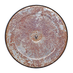Image showing Vintage turntable vinyl plate
