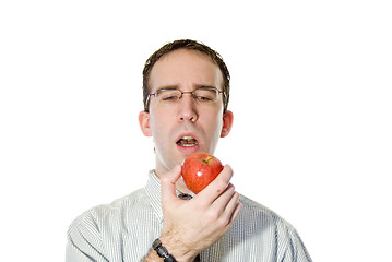 Image showing Hungry Caucasian Man