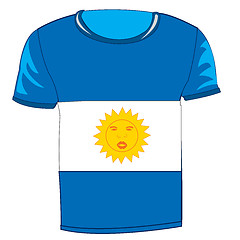 Image showing T-shirt flag argentina