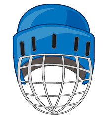 Image showing Helmet for hockey