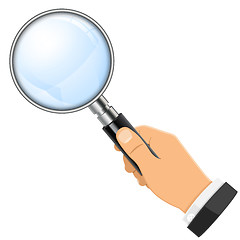 Image showing Magnifying Glass in Hand