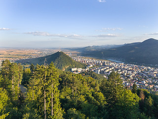 Image showing City surrounded by forest