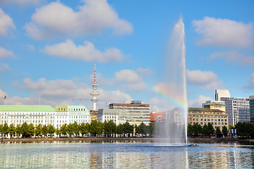 Image showing Hamburg cityscape overview