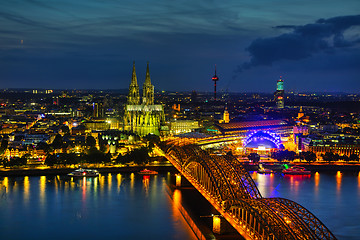 Image showing Cologne, Germany aerial overview