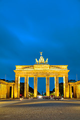 Image showing Brandenburg gate in Berlin, Germany