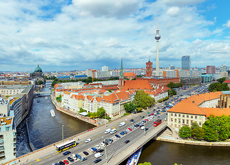 Image showing Aerial overview of Berlin